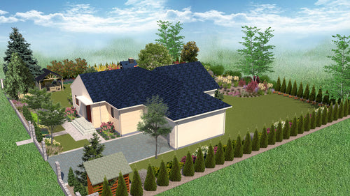 Projekt ogrodu do 2000 m² – kompleksowa dokumentacja