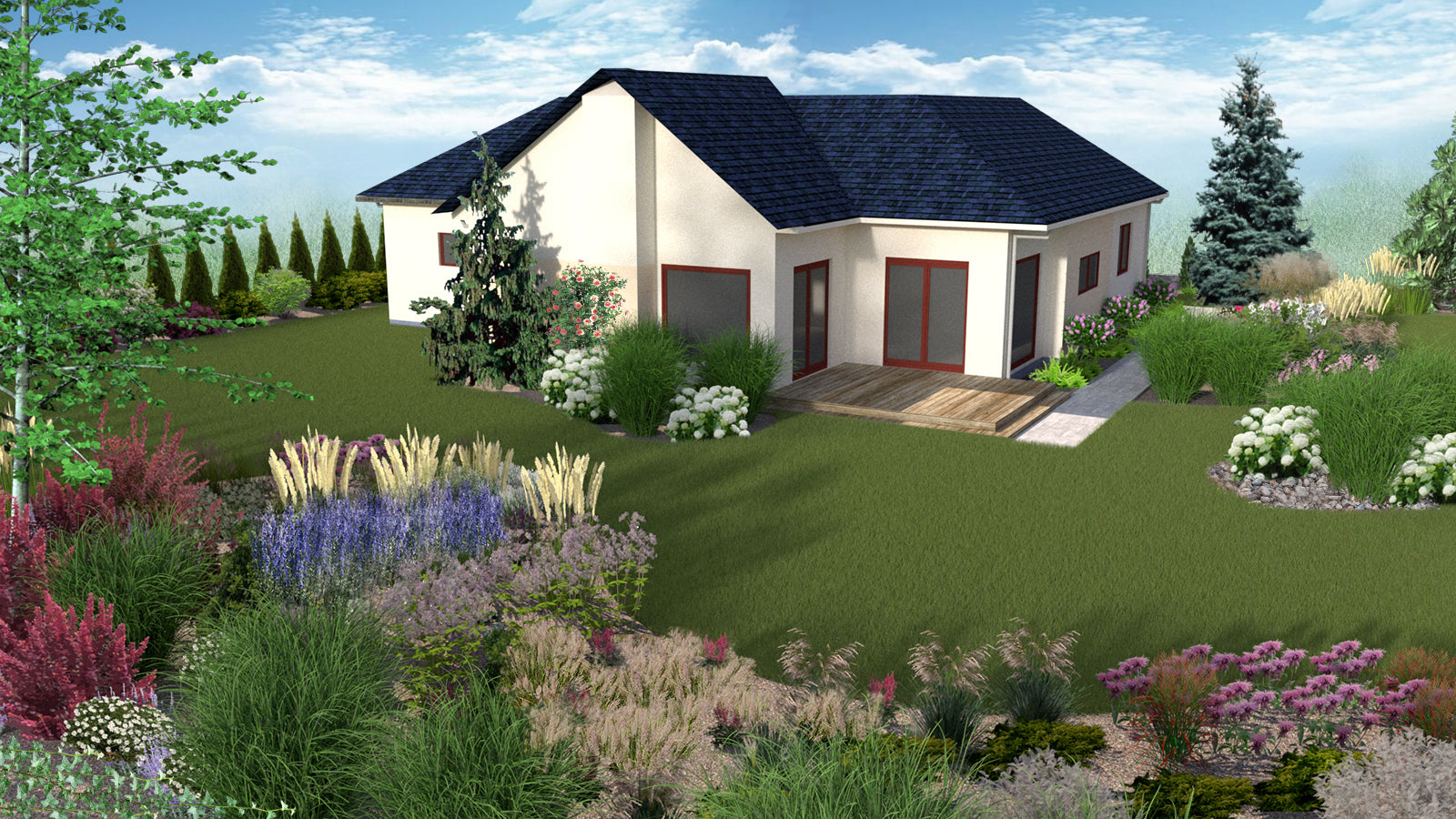 Projekt ogrodu do 2000 m² – kompleksowa dokumentacja