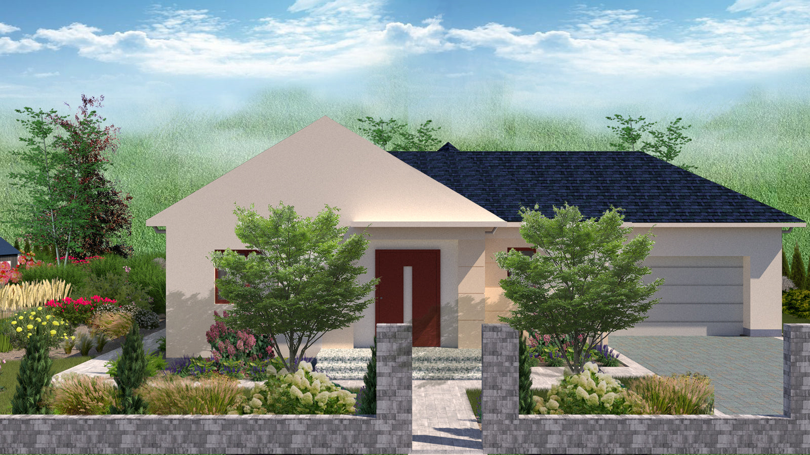 Projekt ogrodu do 2000 m² – kompleksowa dokumentacja